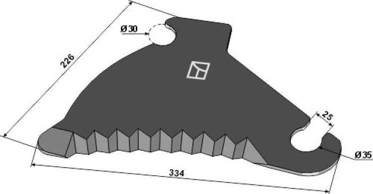 Rundballenmesser 334mm