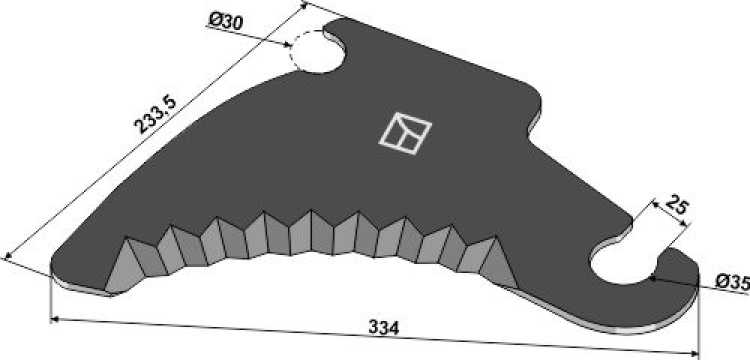 Rundballenmesser 334mm