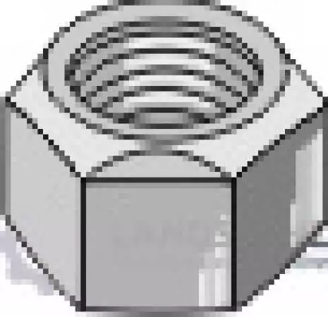 Ganzmetallmutter mit Klemmteil M16 - DIN980 verz. 10.9