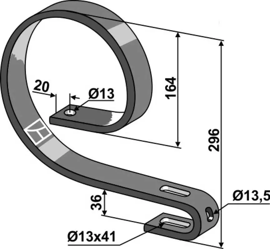 Oberfeder 45x12