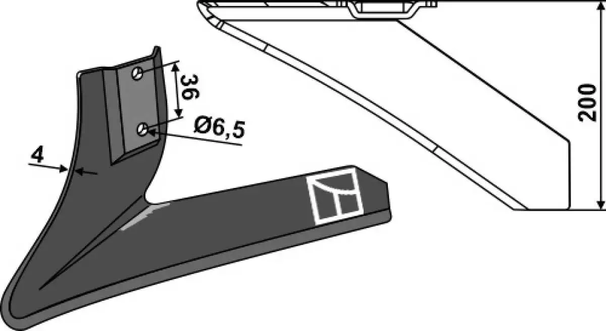 Winkelmesser - links -200mm