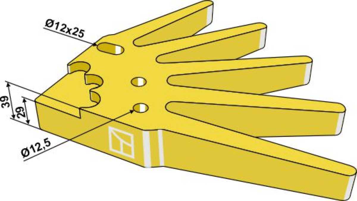 Fingersternsegment Ø535mm - mittelhart