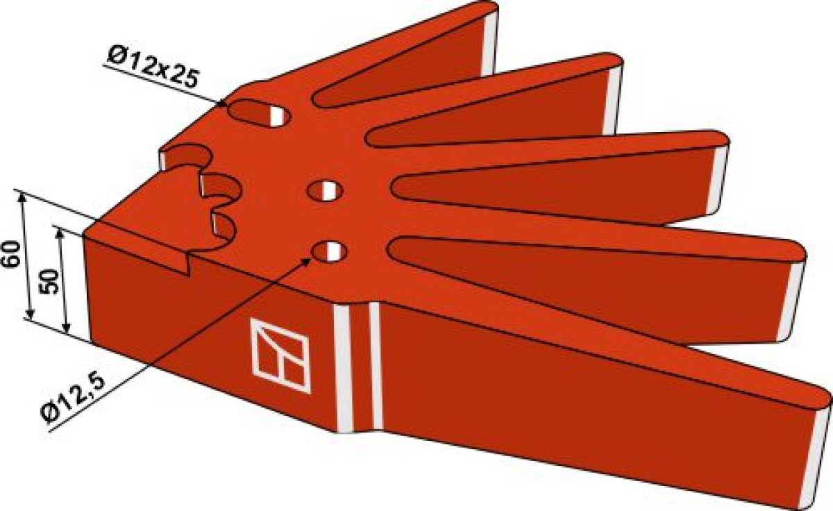 Fingersternsegment Ø535mm - hart