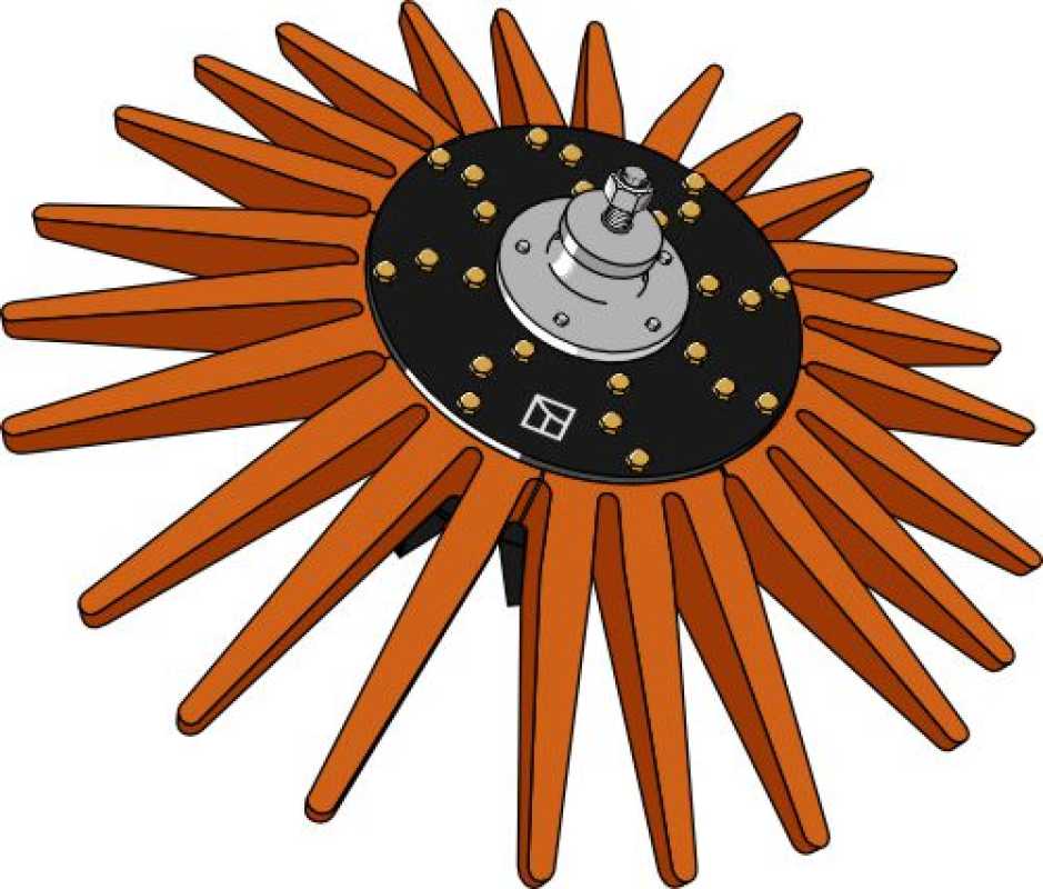 Fingersternelement Ø950mm komplett mit Lager - weich