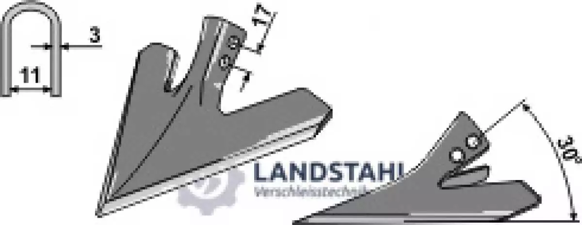 Hackschar - 180mm