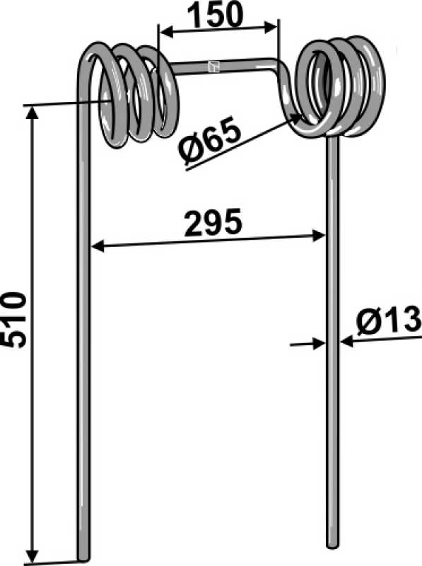 Strohstriegelzinken Ø13mm