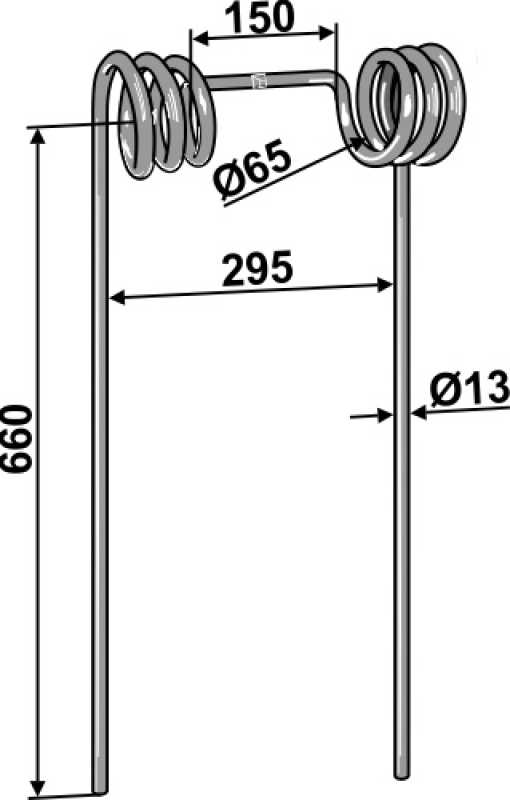 Strohstriegelzinken Ø13mm