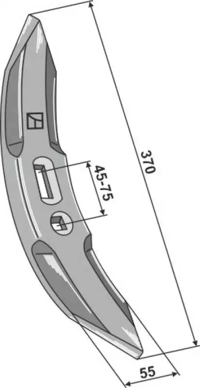 Grubberschar 370mm