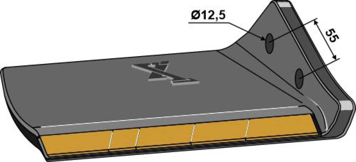 Ersatzflügel - Hartmetall - rechts