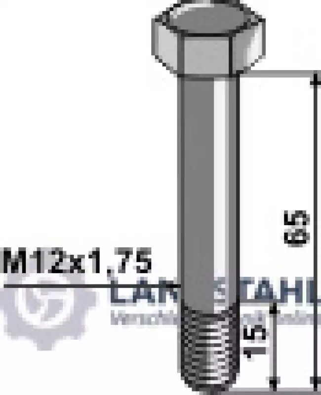 Abscherschraube M12 ohne Mutter
