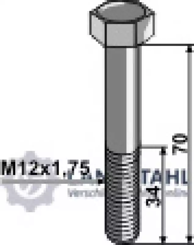 Abscherschraube M12 ohne Mutter