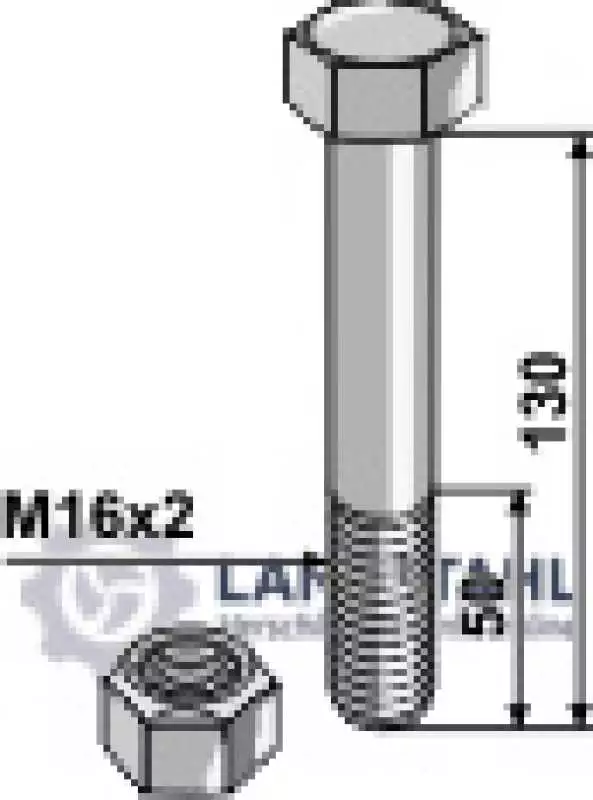 Schraube - M16 x 2 - 10.9