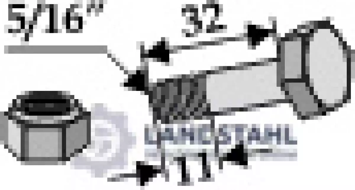 Schraube mit Sicherungsmutter - 5/16''UNF