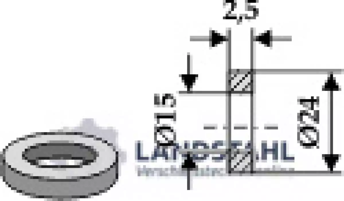 Scheibe D24x2,5xD15