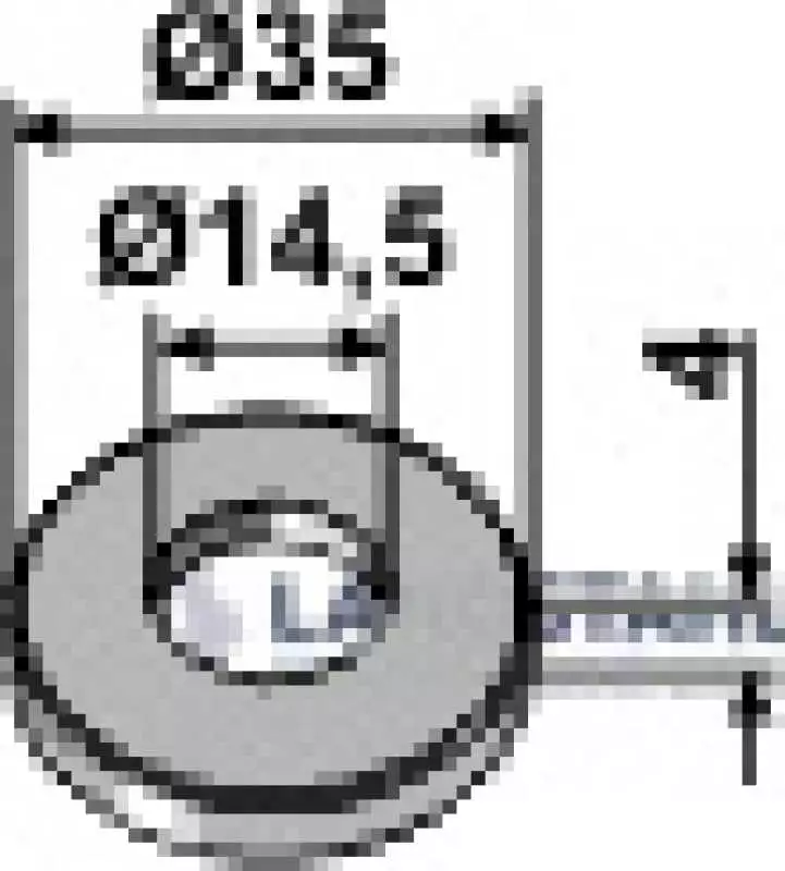 Scheibe D35x4xD14,5
