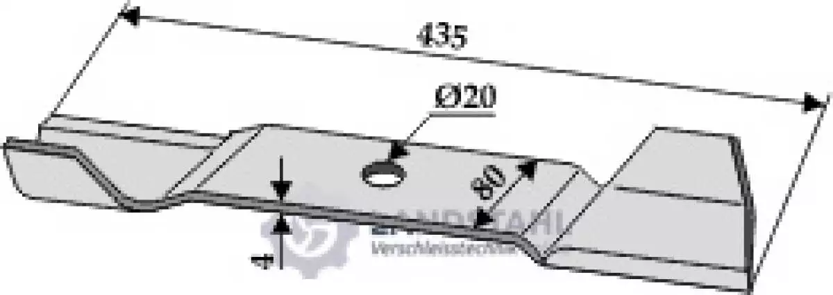 Mähermesser 435mm