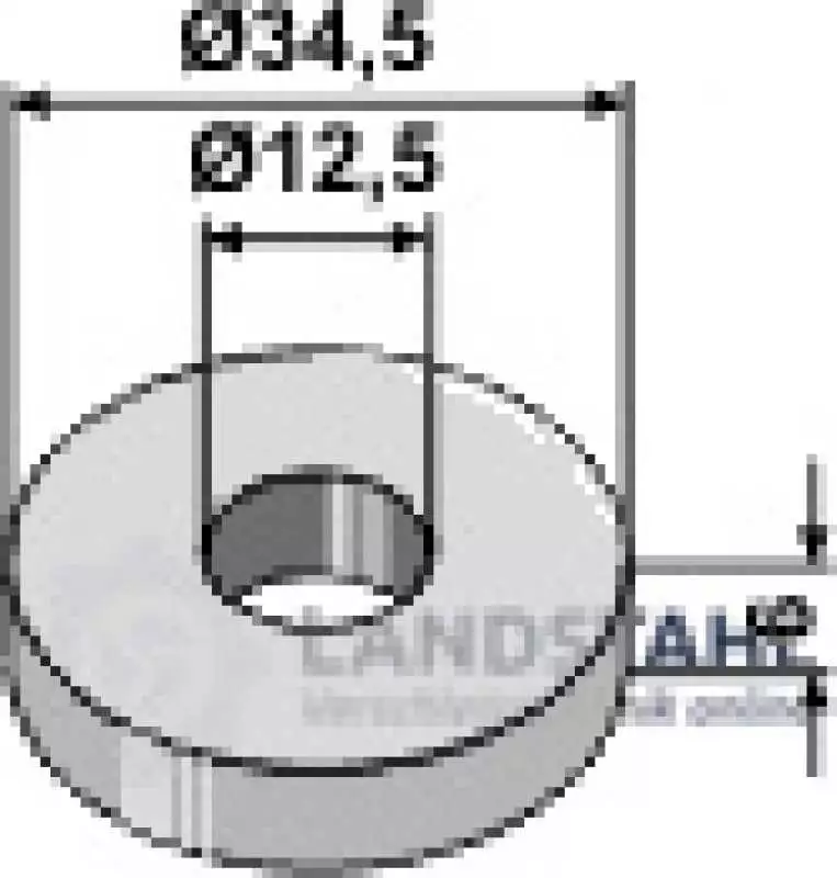Scheibe D34,5x6xD12,5