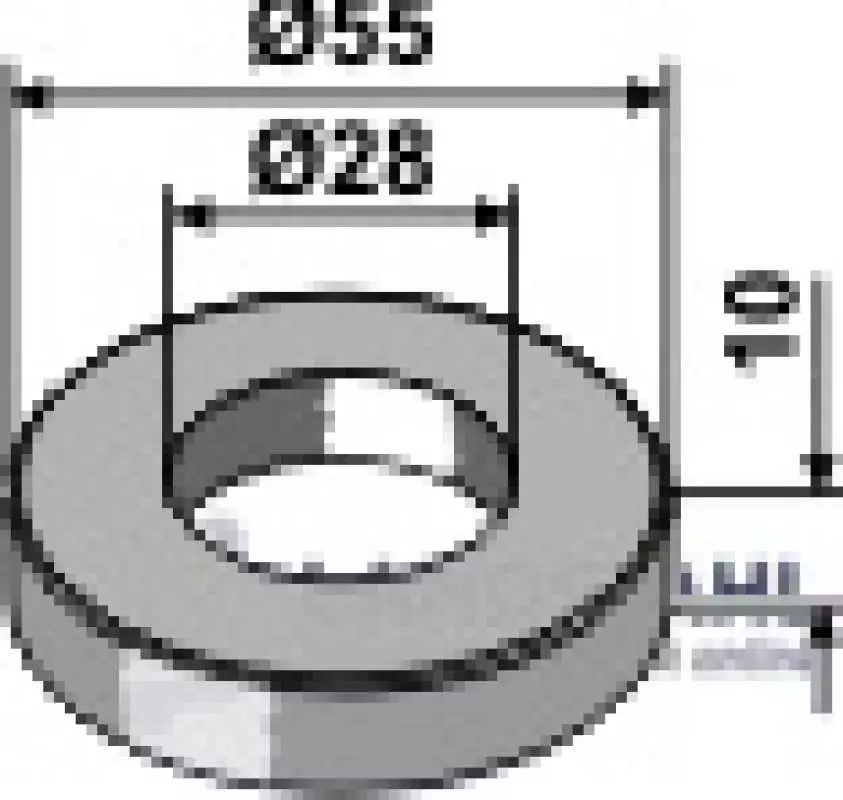 Scheibe D55x10xD28