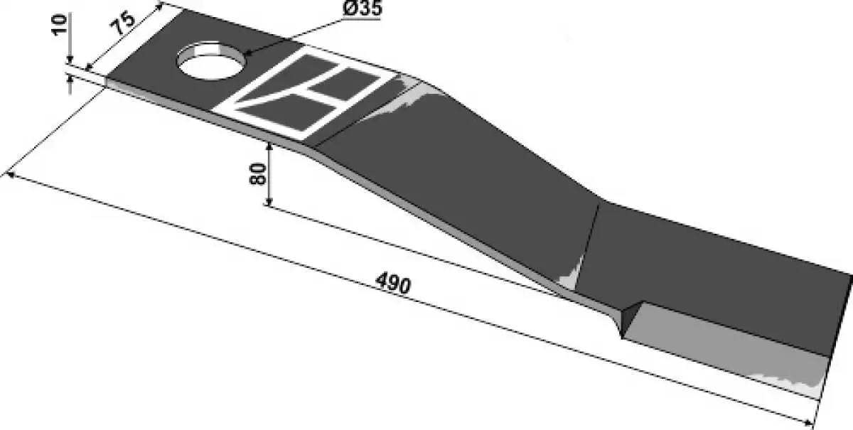 Messer 490mm