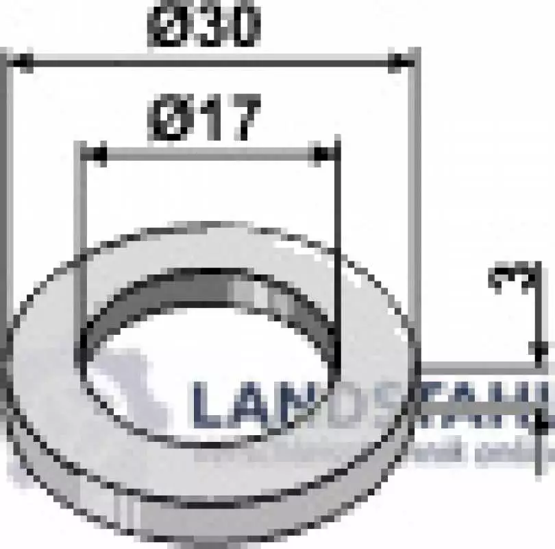 Scheibe D30x3xD17,5