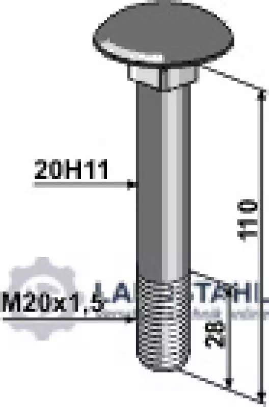 Schraube M20x1,5