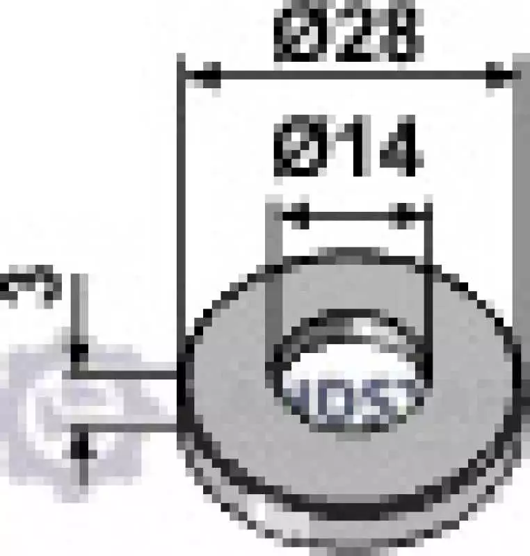 Distanzscheibe D28x3xD14