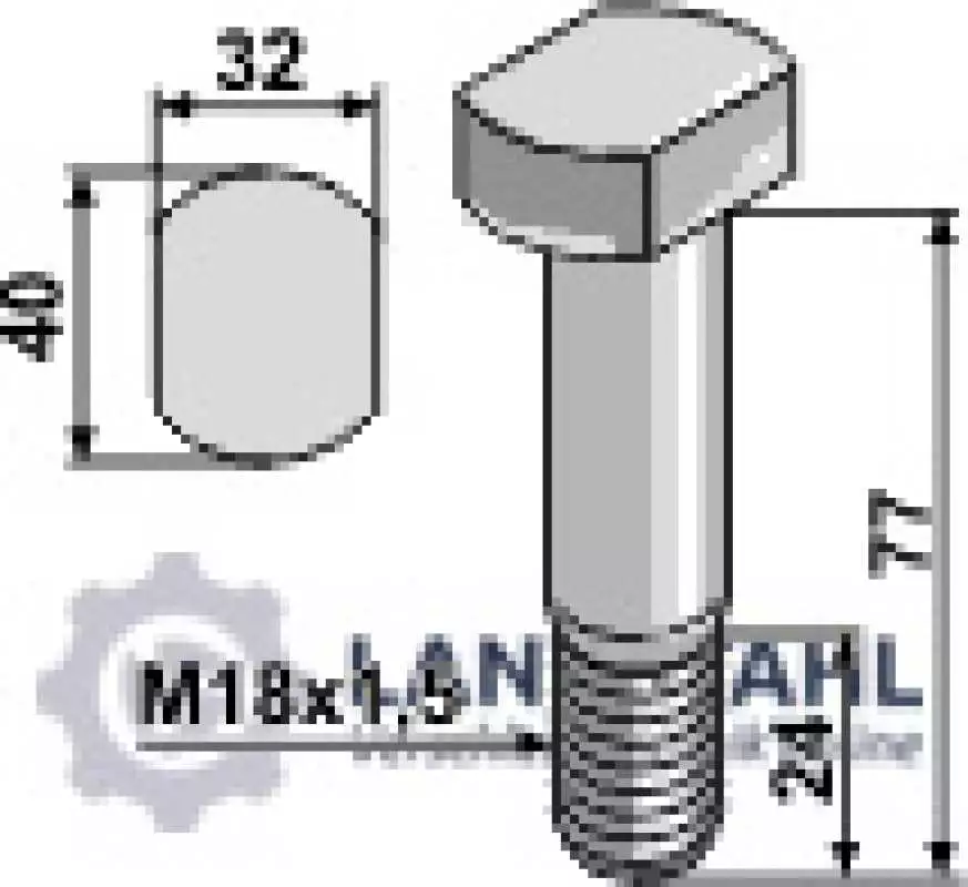 Schraube M18x1,5 - 10.9