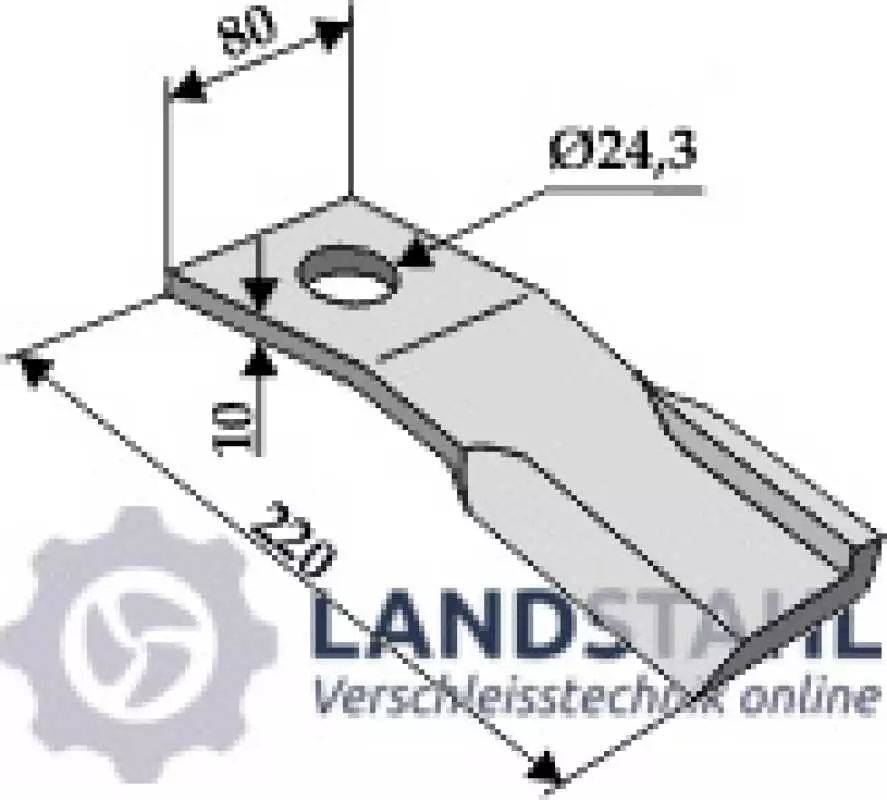 Schlegel 220x80mm- rechts