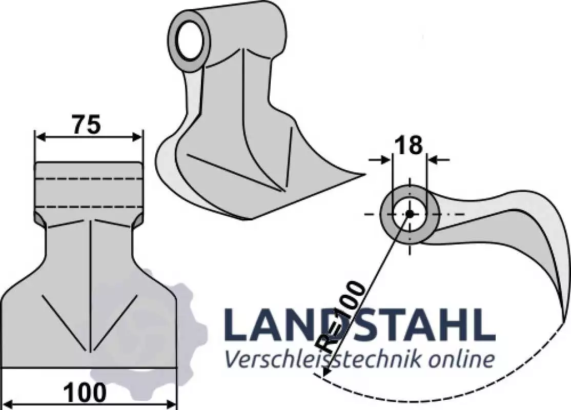 Hammerschlegel und Schlegelmesser zu Sauerburger Mulcher