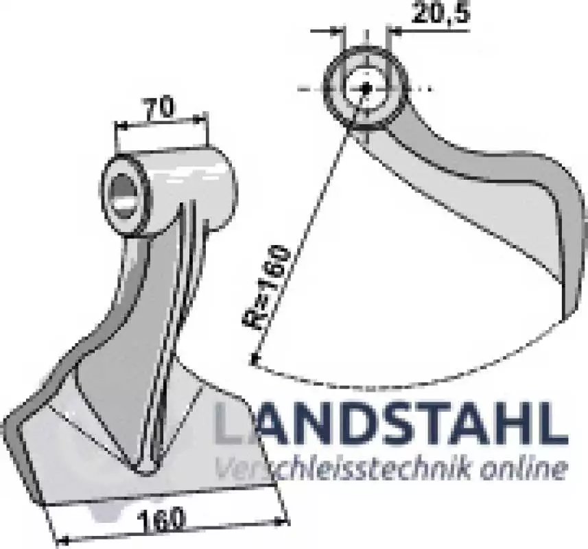 Hammerschlegel 160x70mm