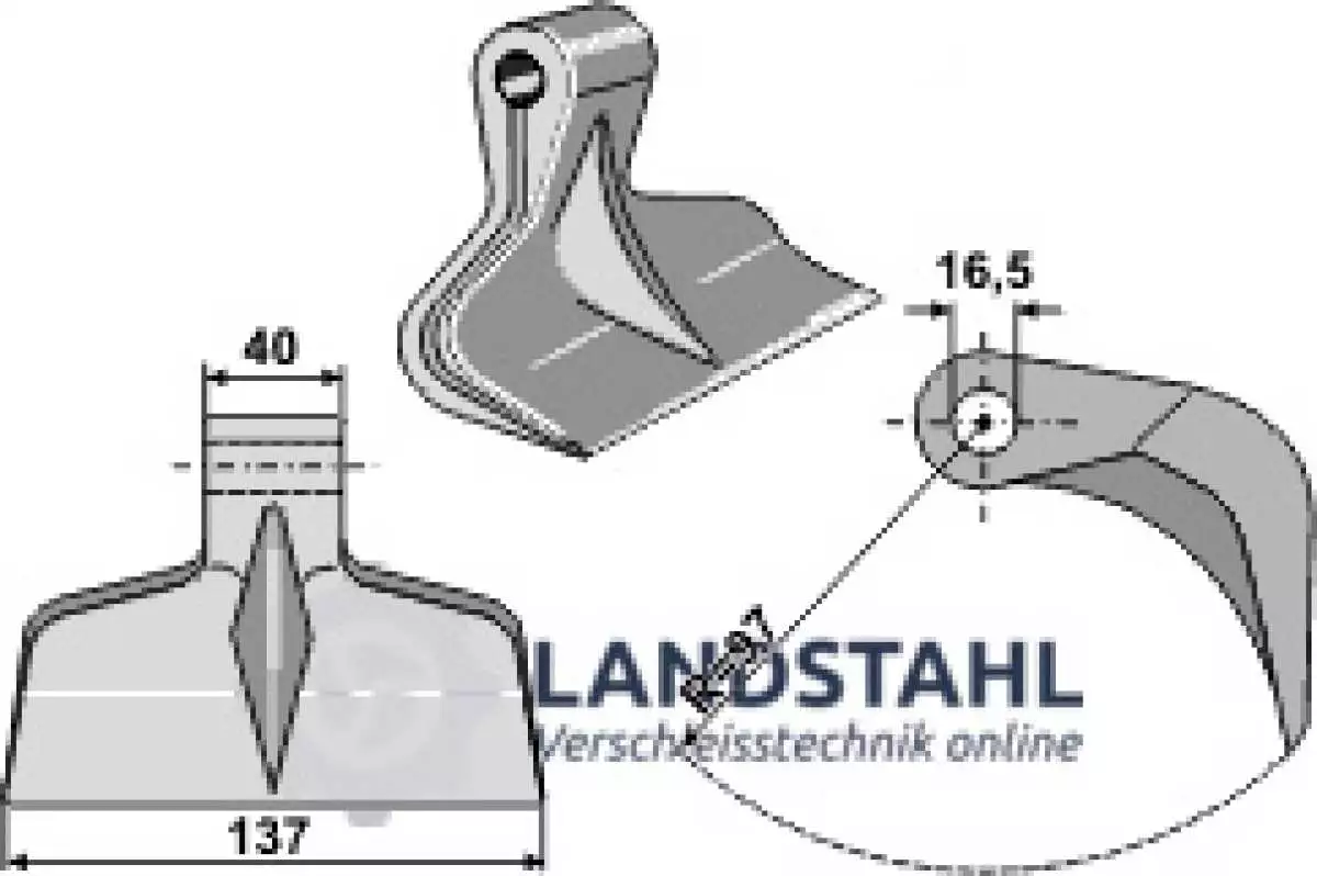 Hammerschlegel 137x40mm