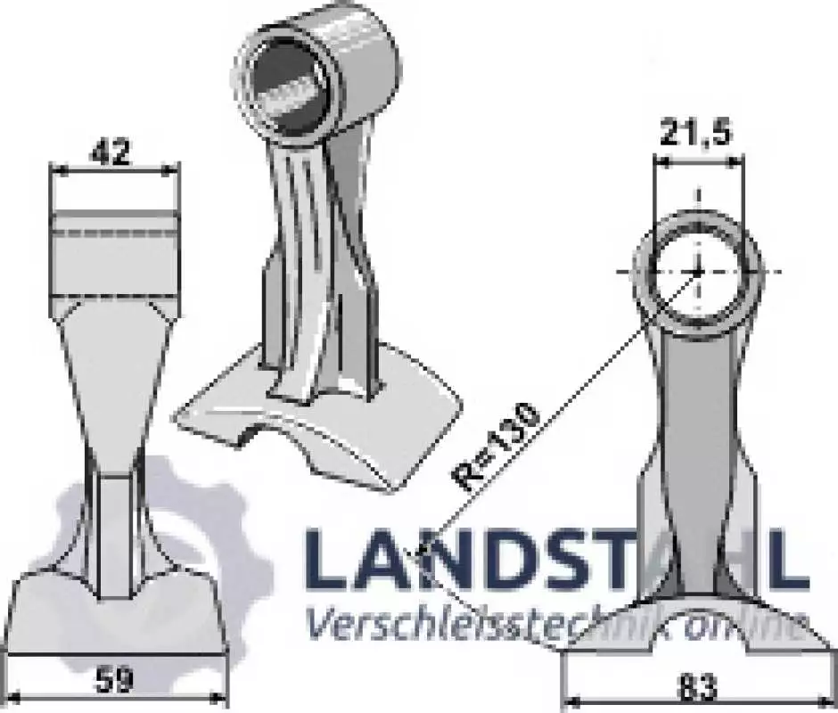 Hammerschlegel 59x42mm