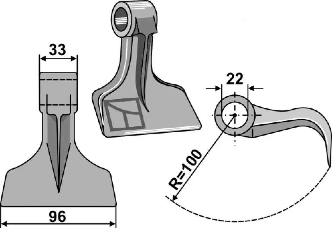 Hammerschlegel 96x33mm