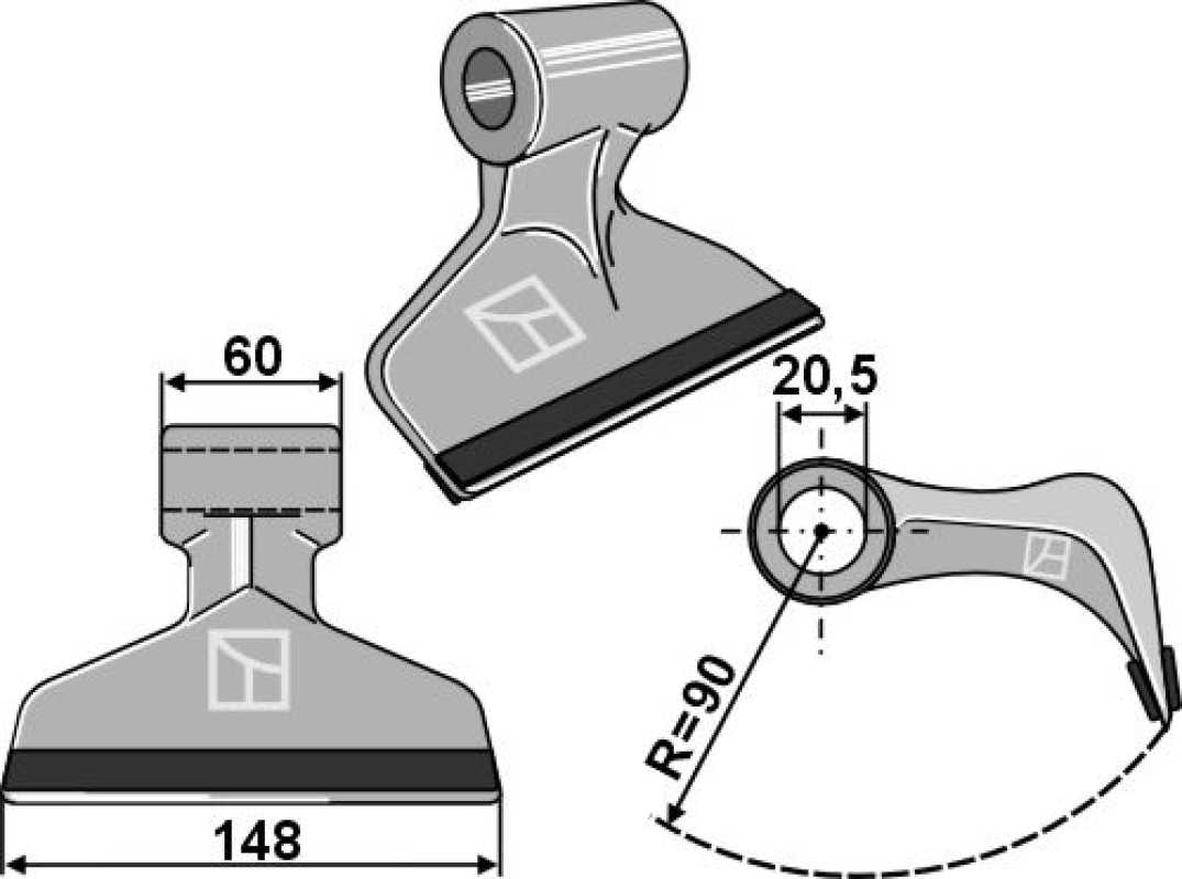 Hammerschlegel 148x60mm - PTA
