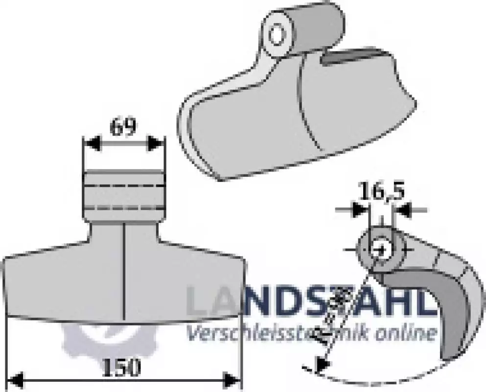Hammerschlegel 150x69mm