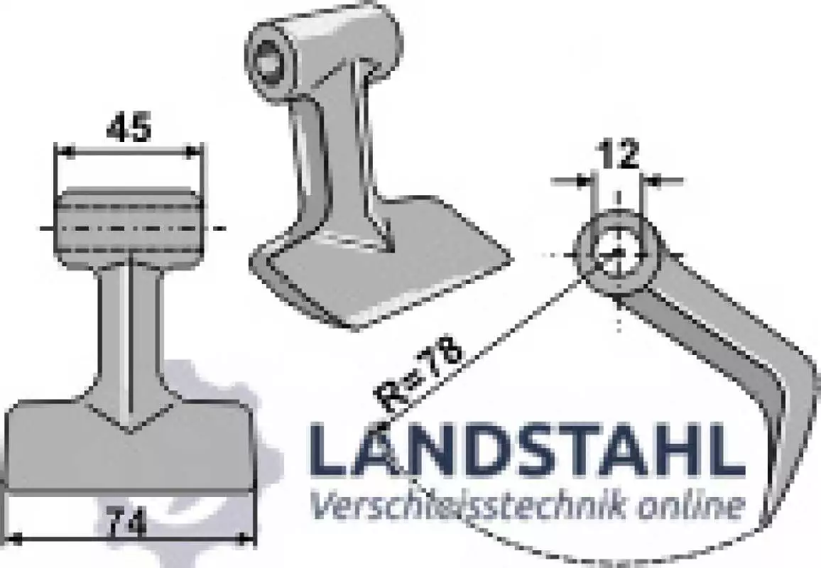 Hammerschlegel 74x45mm