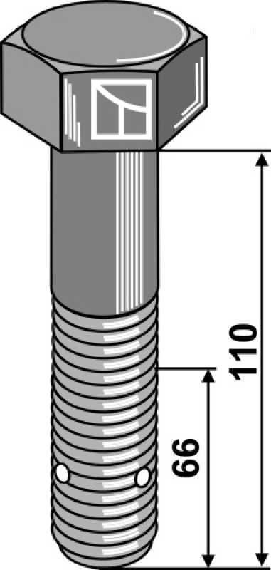 Landstahl - Verschleisstechnik - Sechskantschraube - M24x3 - 10.9