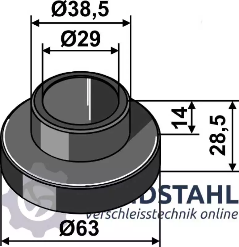 Stahlbuchse Buchse 25x35x100 Schmiernut innen/außen 2 x Schmierloch