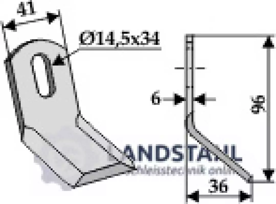 Y-Messer 96x41mm Universal