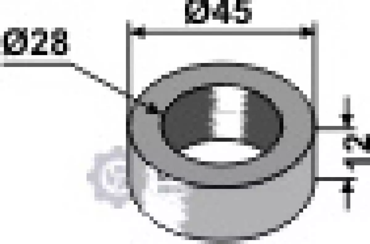 Scheibe D45x12xD28