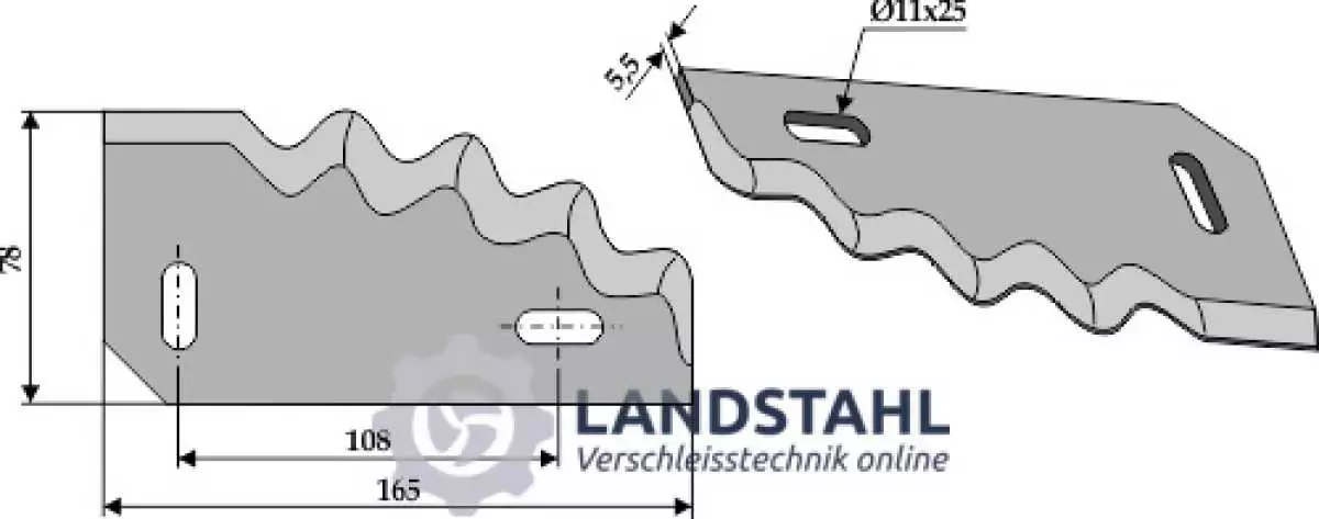 Futtermischwagenmesser, rechts