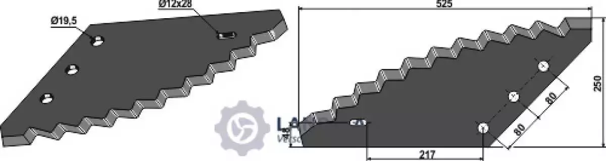 Futtermischwagenmesser