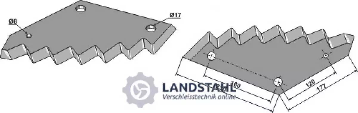 Futtermischwagenmesser