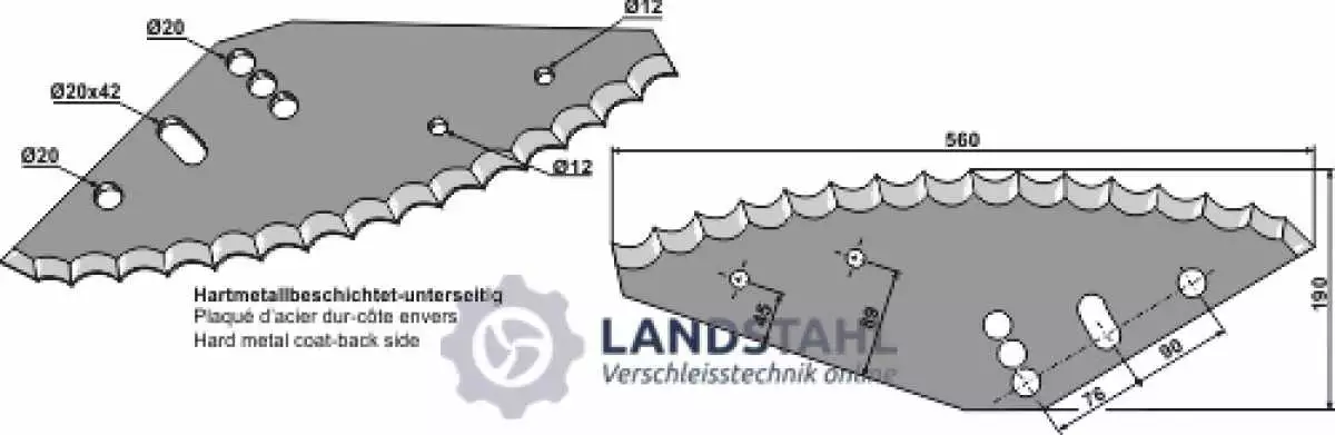 Futtermischwagenmesser