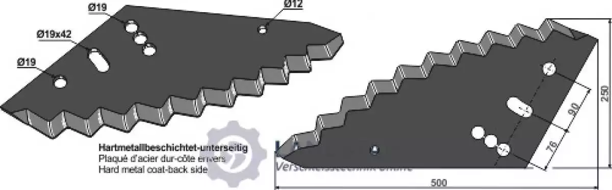 Futtermischwagenmesser
