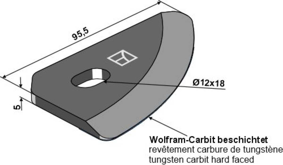 Futtermischmesser f. SGARIBOLDI (beschichtet)