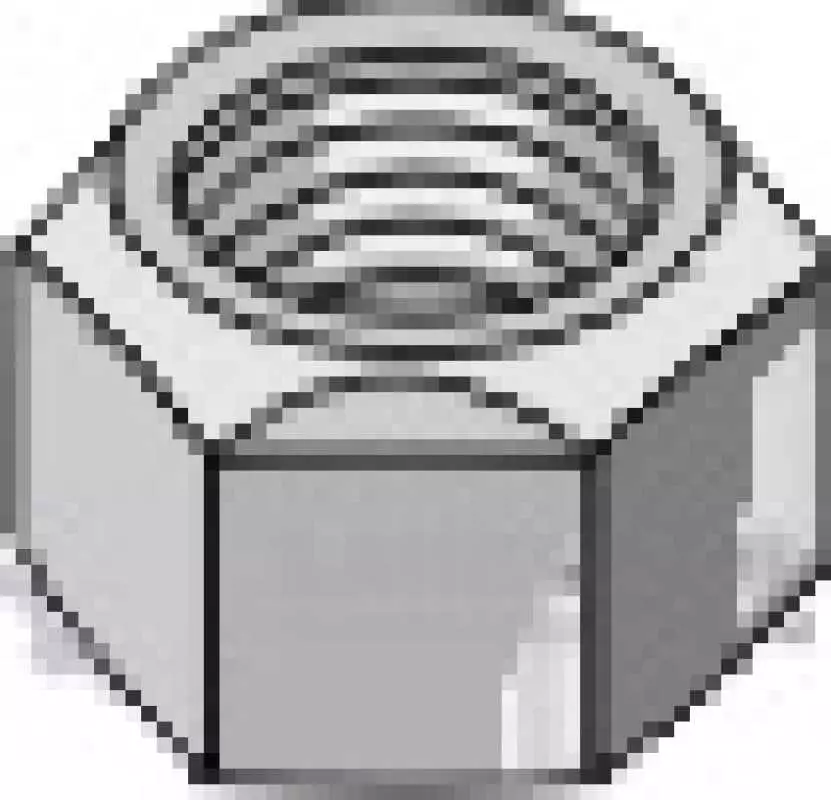 Ganzmetallmutter mit Klemmteil M14 - DIN980 verz. 10.9