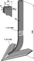 Stiel mit Schar 160mm