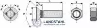 Pflugschraube M12 x 1,75 x 40 und Sechskantmutter
