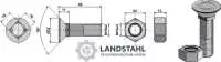 Pflugschraube M16x2x40 und Sechskantmutter